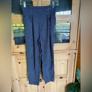 Free People Blue Striped Pants